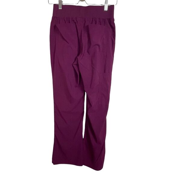 Koi Basics Maroon Scrub Pants Petites XS – Medical Uniform w/ Pockets - Picture 4 of 6